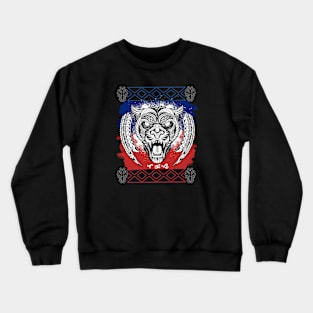 Tribal line Art Tiger / Baybayin word Lakas (Strength) Crewneck Sweatshirt